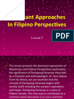 Dominant Approaches in Filipino Perspectives: Lesson 5