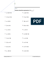 Grade 5 Basic Algebra A