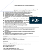 Sample Academic CV