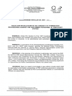 PNP Memo Circular 2021-002 Termination Proceedings