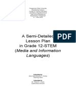 Media and Information Languages Lesson Plan