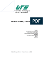 Documento Final de Pruebas y CheckList PDF