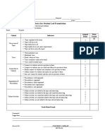 Rubric For Group Reporting Activity