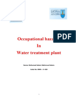 Occupational Hazards Water Treatment Processes