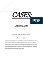 Cases! Criminal Law!