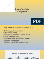 Recent Trends in Management