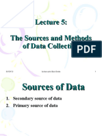 Source and Method Data Collection