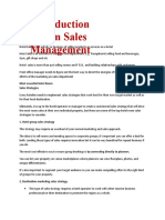 Room Sales Management: Chapter One Intersales at Front Office