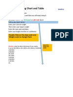 Weight Tracking Chart and Table: Double Click On The Days Scale and Weight Scale To Change Them