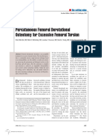 Percutaneous Femoral Derotational Osteotomy For Excessive Femoral Torsion