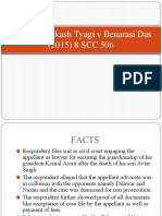 Chander Prakash Tyagi V Benarasi Das (2015) 8 SCC 506