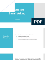 Chapter Two E-Mail Writing: Spring 2023