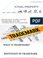 Protection of Well Known Trademark and Cancellation of Trademark