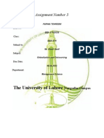 The University of Lahore - : Assignment Number 3