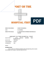 Report On The Hospital Visit