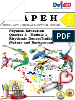 Mapeh: Physical Education Quarter 3 - Module 1 Rhythmic Dance:Tinikling (Nature and Background)