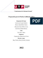 Preparación para La Práctica Calificada 1 (PC1) : "Año Del Fortalecimiento de La Soberanía Nacional"