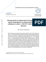 Measurement of Suppression of Large-Radius Jets and Its Dependence On Substructure in PB+PB Collisions at Detector