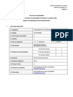 Silabo 2023-I FUNDAMENTOS DE PROGRAMACIÓN A