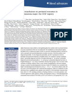 The Impact of in Utero Transfusions On Perinatal Outcomes in Patients With Alpha Thalassemia Major