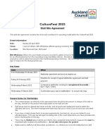 CultureFest 23 Stall Holder Site Agreement Form