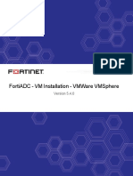 Fortiadc 5.4.0 VM Installation Vmware Vmsphere