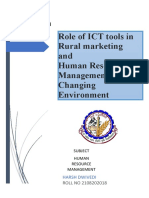 Assignment On Role of ICT in Rural Marketing