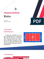 Volleyball Substitution Rules