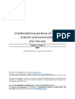 International Journal of Legal Science and Innovation: (ISSN 2581-9453)