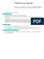 Properties of Liquids