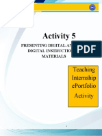 TI Activity 5 PRESENTING DIGITAL AND NON DIGITAL INSTRUCTIONAL MATERIALS