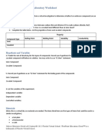 Identifying Unknowns Worksheet