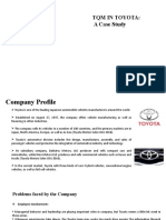 TQM Implementation in Toyota