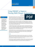Using DMAIC To Improve Nursing Shift-Change Assignments: Making The Case For Quality