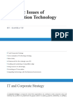 Strategic Issues of Information Technology