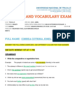 Grammar & Vocabulary Exam - Intermediate 2-April 2023 (Correa Cotrina Jonel Albert) PDF