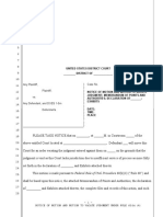 Sample Motion To Vacate Judgment Under Rule 60 (B)