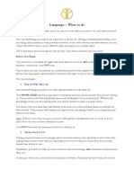 Language - What To Do - E02961 - PDF