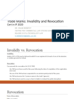 TMs Invalidity and Revocation - Slides 1