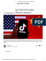 Digital Fentanyl - The CCP's Cyber Campaign To Destroy America