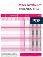 Stock Investment Tracking Spreadsheet