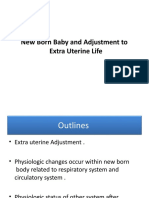 Adjustment To Extra Uterine Life