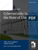 A Performance Audit of The Cybersecurity in The State of Utah-Report #2023-04