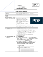 Post Activity Report BA