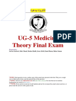 UG-5 Medicine Final Exam (2021-22)