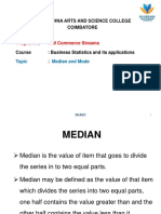 Median, Mode