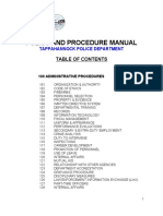 Tappahannock, VA Police Department Policies & Procedures Manual