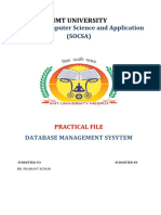 DBMS Practical File