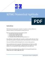 KPMG Numerical Test 3 Solution