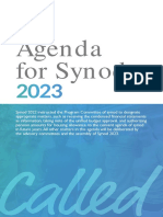 Agenda For Synod 2023